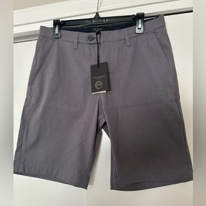 TED BAKER GREY SEMI PLAIN SHORT